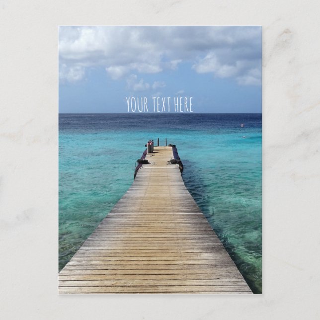 Diving into the Blue Postcard w/out your text (Front)