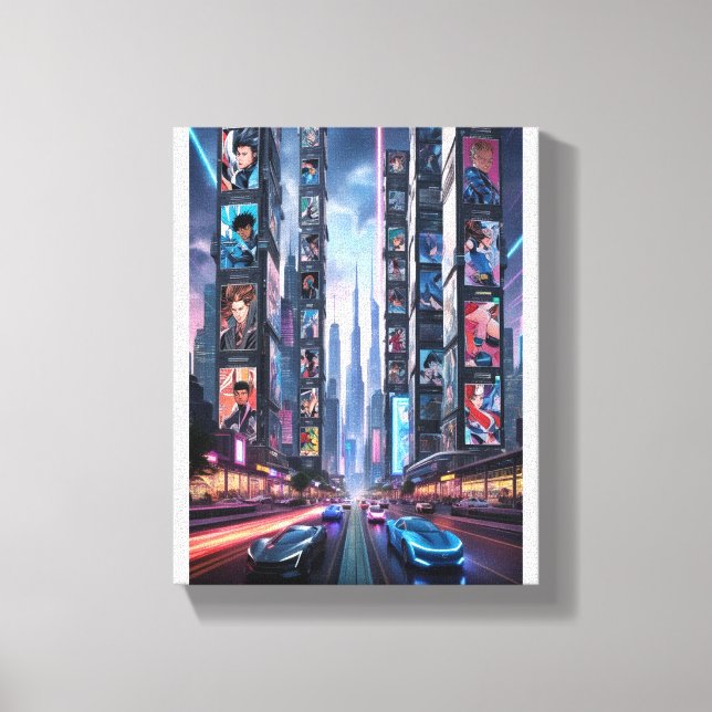 Diving into the World of Comics & Manga 📚 Canvas Print (Front)