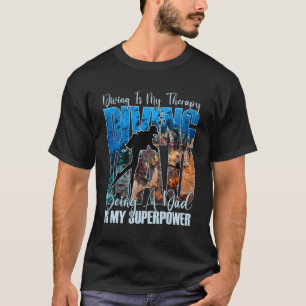Diving Is My Therapy Being A Dad My Superpower Fat T-Shirt