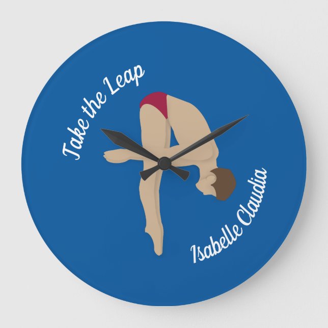 Diving Large Clock (Front)