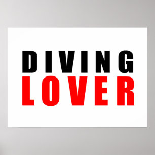 Diving lover poster