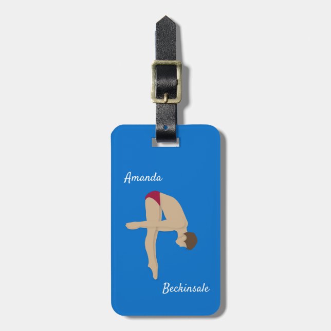 Diving Luggage Tag (Front Vertical)