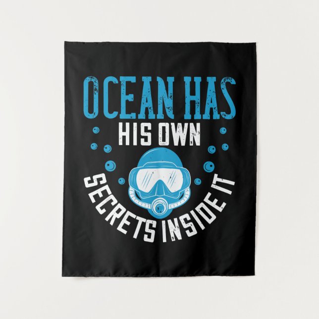 Diving- Ocean Has Its Own Secrets Inside Tapestry (Front)