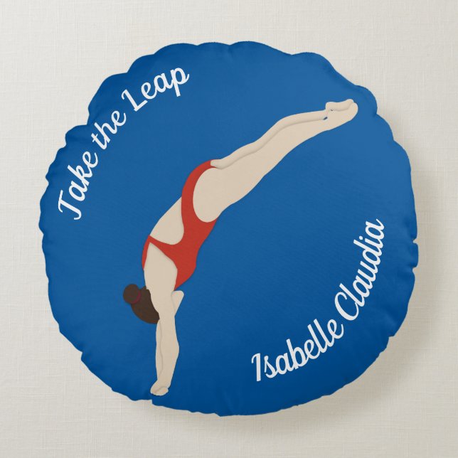 Diving Round Cushion (Front)