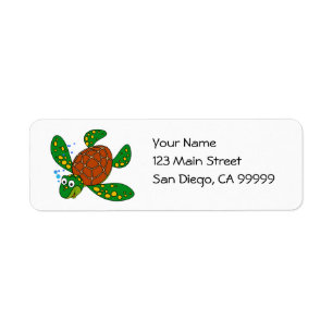 Diving Sea Turtle