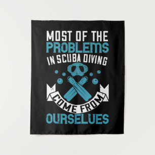 Diving - Self-made Scuba Diving Problems Tapestry
