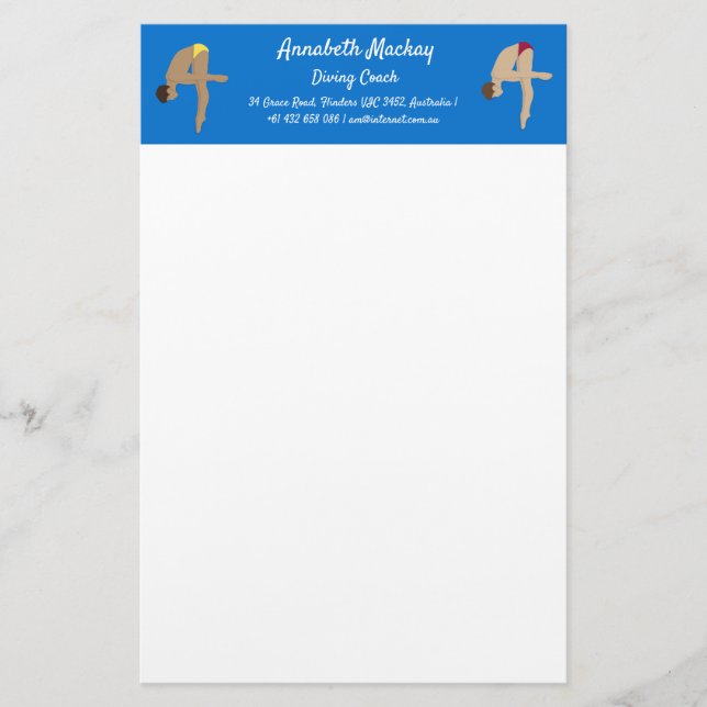 Diving Stationery (Front)