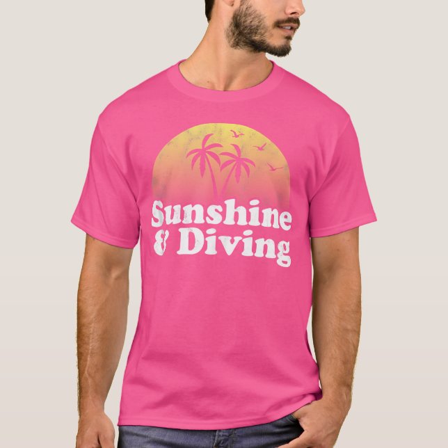 Diving Sunshine And Diving T-Shirt (Front)