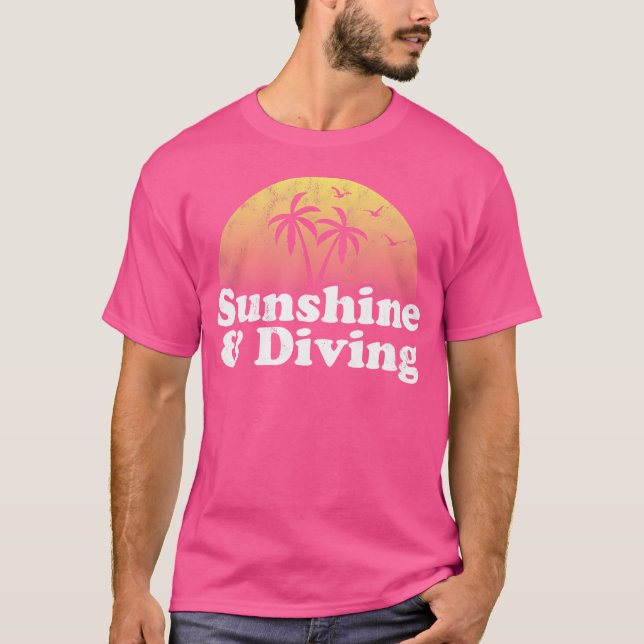 Diving Sunshine And Diving T-Shirt (Front)
