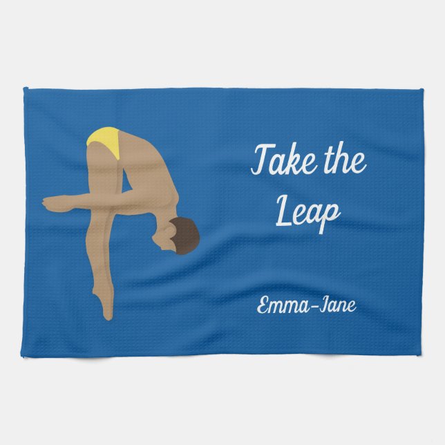 Diving Tea Towel (Horizontal)