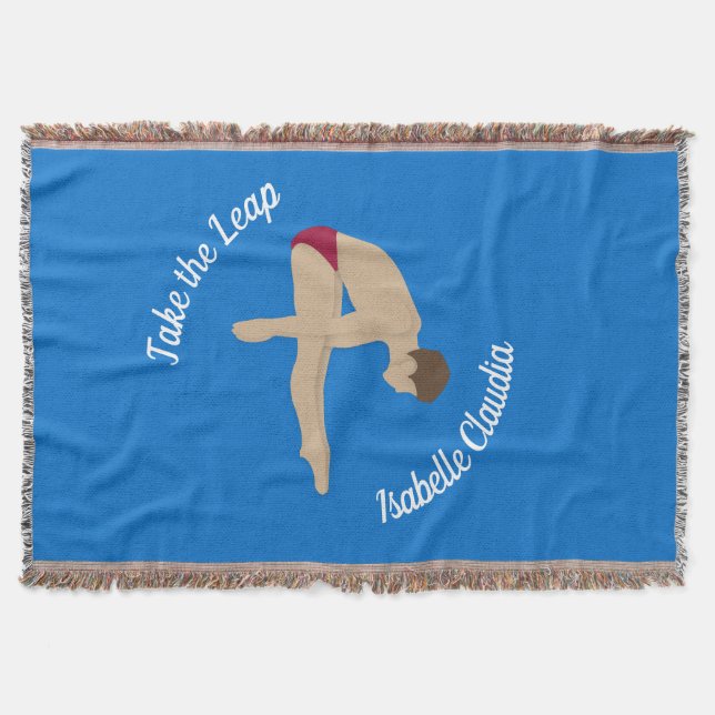 Diving Throw Blanket (Front)