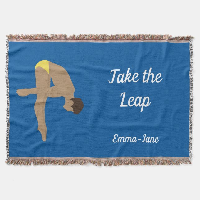 Diving Throw Blanket (Front)