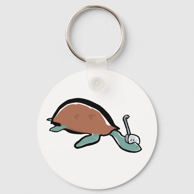 diving tortoise key ring (Front)