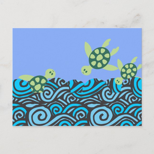 Diving Turtles Postcard (Front)