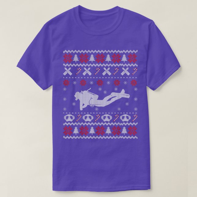 Diving Ugly Christmas Sweater Gift for Diver  (Design Front)