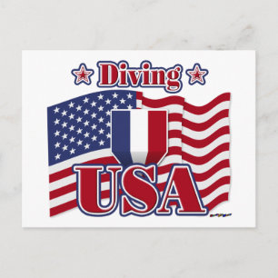 Diving USA Postcard