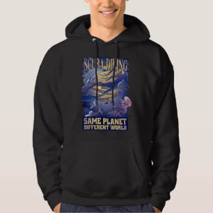 Diving Water Scuba Diver Ocean Swimmer Diving 4 Hoodie