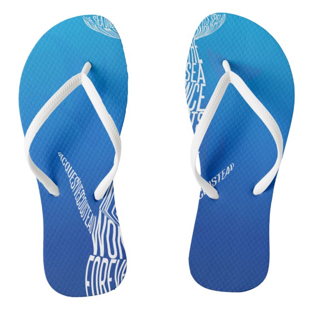 Diving whale jandals (Footbed)