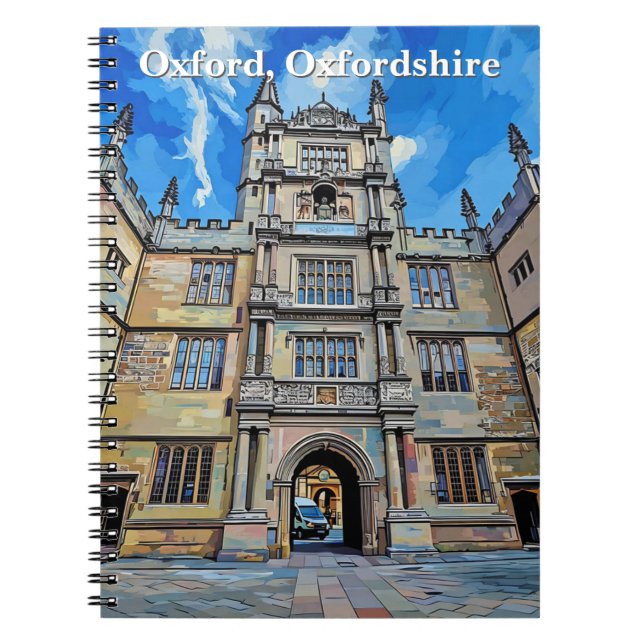 Divinity in Stone – Bodleian Library, Oxford Notebook (Front)