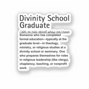 Divinity school graduate