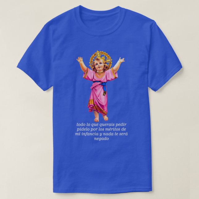 Divino Nino Holy Baby Jesus T-Shirt (Design Front)
