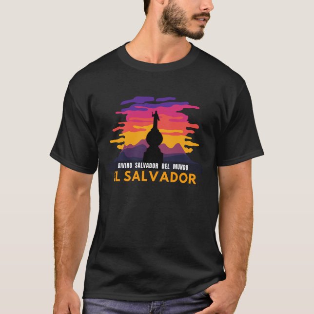 Divino Salvador del Mundo, El Salvador, Playera T-Shirt (Front)