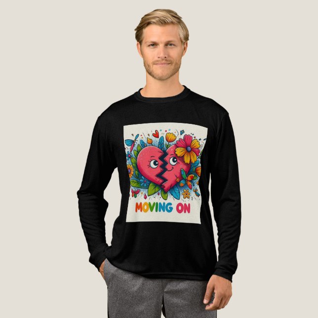 divorce and breakup Tri-Blend shirt (Full Front)