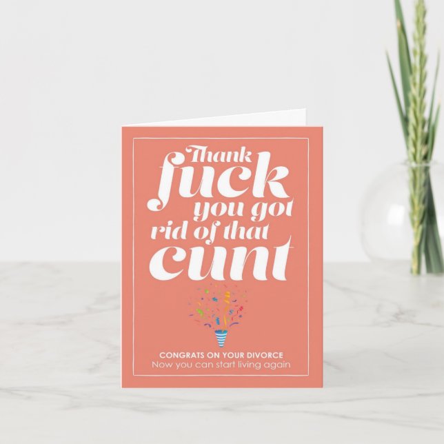 Divorce Card  (Front)