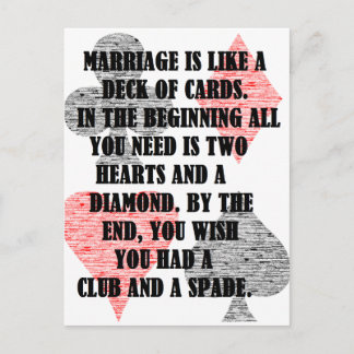 Divorce: Humour Postcard
