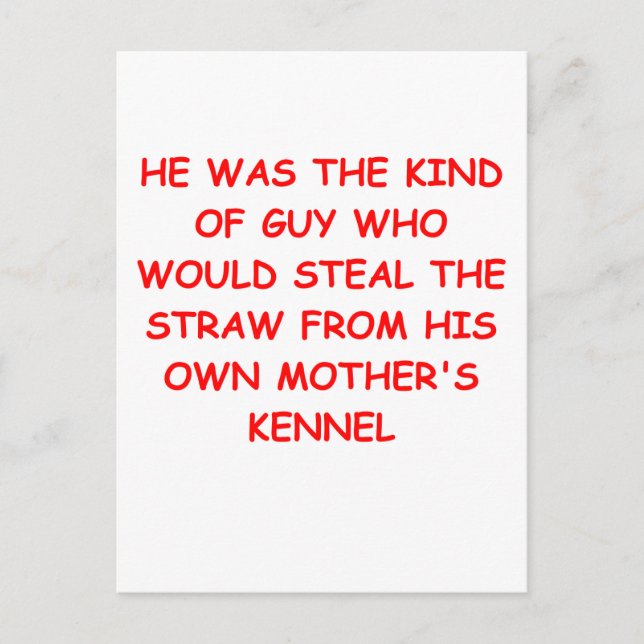 DIVORCE  joke Postcard (Front)