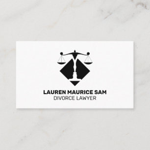 Divorce Lawyer Clean & Minimalist Business Card