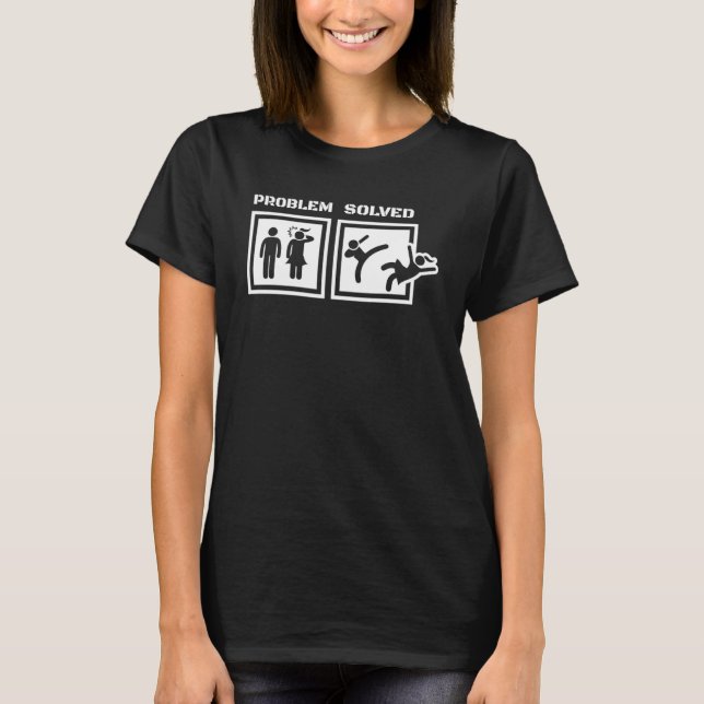 Divorce men and problem solved with divorced men T-Shirt (Front)