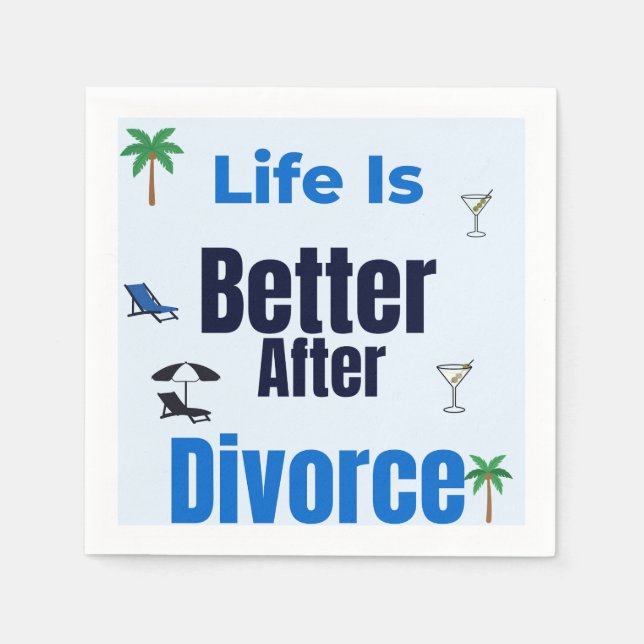 Divorce Party Napkins (Front)