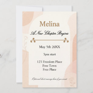 Divorce Party New Chapter Celebration Invitation