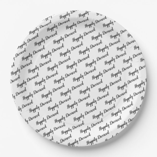 Divorce Party Paper Plate (Front)