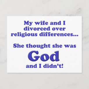 Divorce Postcard