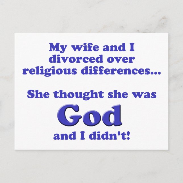 Divorce Postcard (Front)