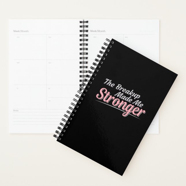 Divorce Recovery Breakup Made Me Stronger Planner (Display)