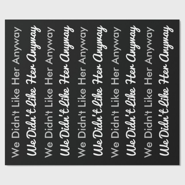 Divorce Wrapping Paper (Flat)