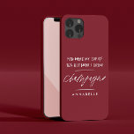 Divorce You were my cup of tea modern cherry red iPhone 13 Case<br><div class="desc">Divorced,  separated or newly single friend funny You were my cup of tea but now I drink champagne modern cherry red,  burgundy and white typography unique simple gift</div>