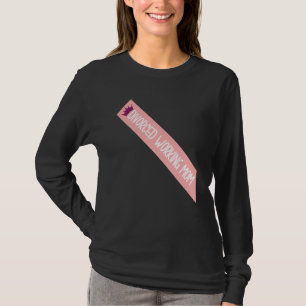 Divorced Working Mum Meme Funny Sash Quote T-Shirt