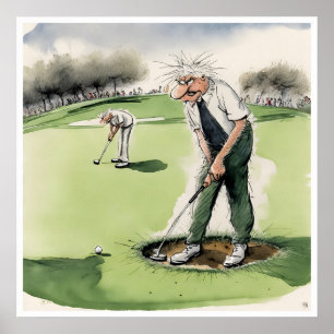 Divot Trouble - Golf Print