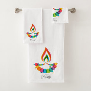 Diwali Bath Towel Set