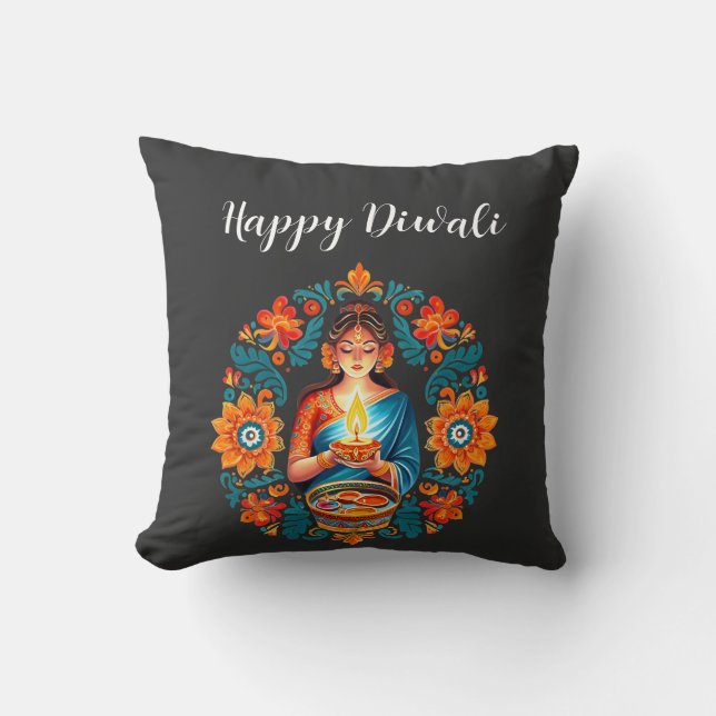 Diwali celebration cushion (Front)