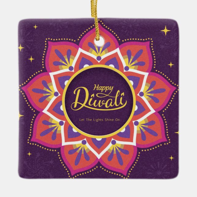 Diwali Ceramic Ornament (Front)