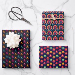 Diwali Designs Wrapping Paper Sheet