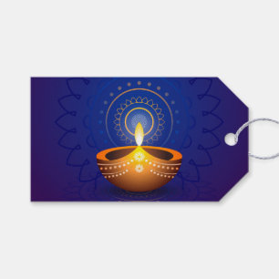 Diwali Diya Gift Tags