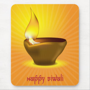 Diwali Diya - Oil lamp for dipawali celebration Mouse Pad