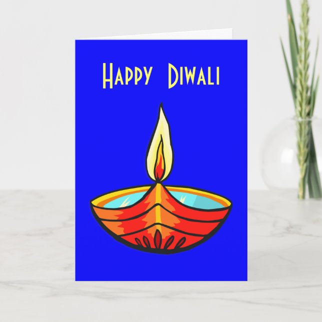 Diwali Festival Lights Card (Front)