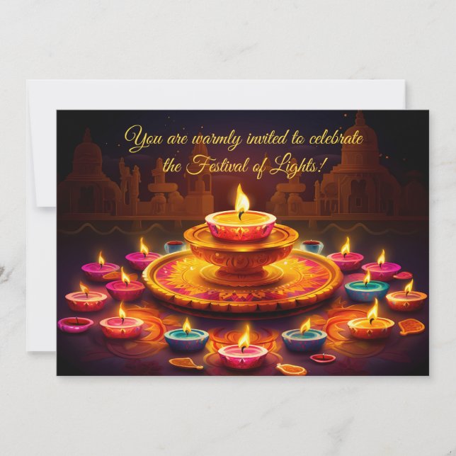 Diwali Glow Invitation (Front)